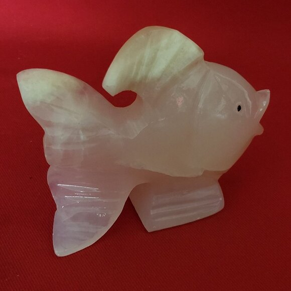 VTG Onyx Fish Carved Stone Decor - Picture 11 of 11